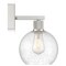 Access Lighting Port Nine Burgundy, Burgundy LED Wall Sconce, Brushed Steel Finish, Seeded Glass 63145LEDDLP-BS/SDG - alternate 8